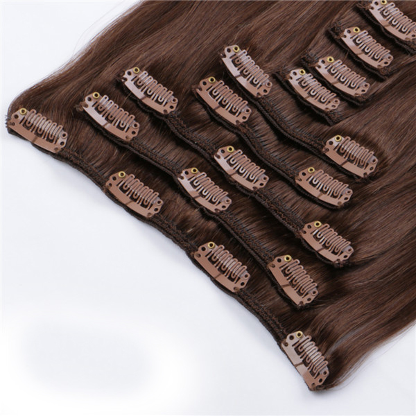 Clip in human hair extensions 200g high density European hair XS065